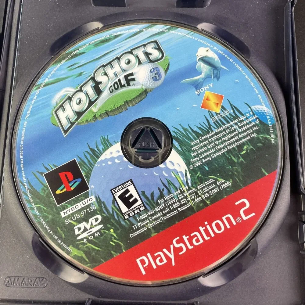 Hot Shots Golf 3 & Fore Video Game Lot (PlayStation 2) PS2 Greatest Hits CIB